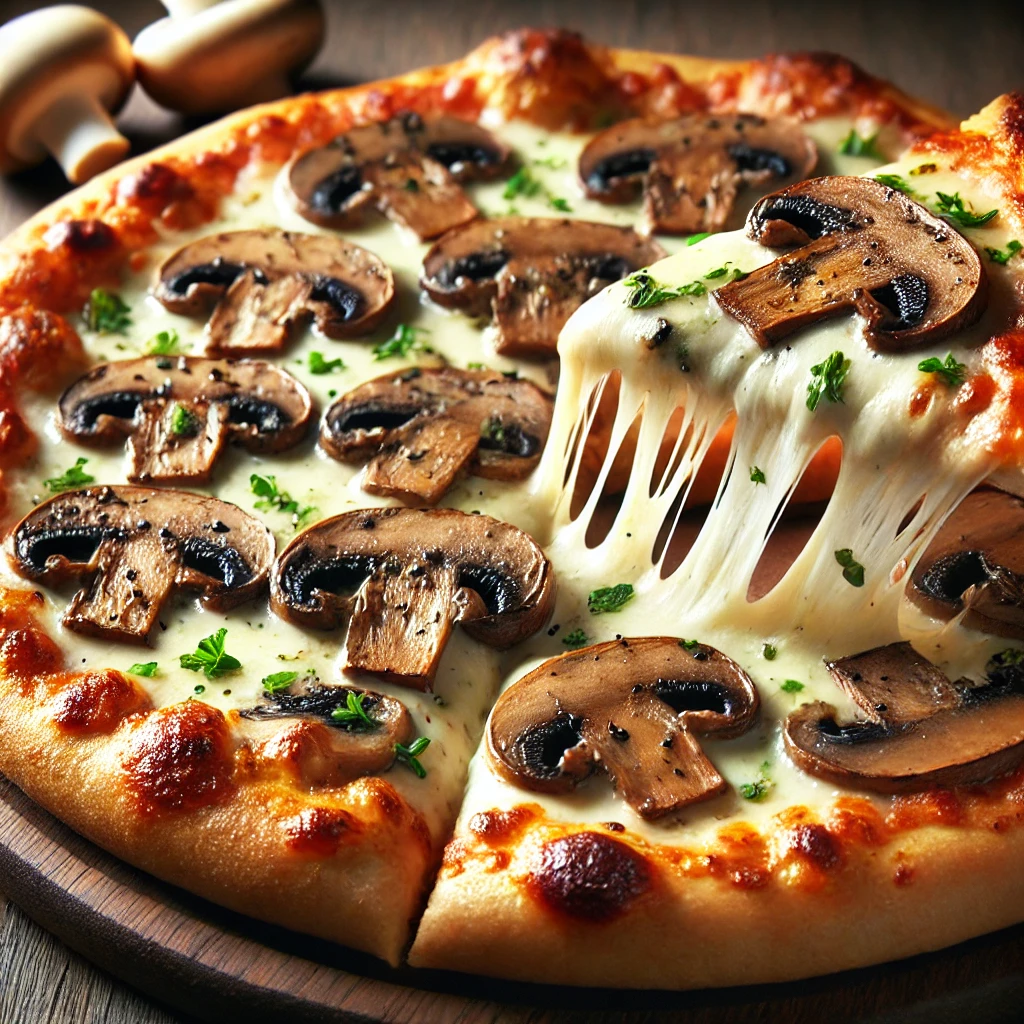 Pizza aux champignons